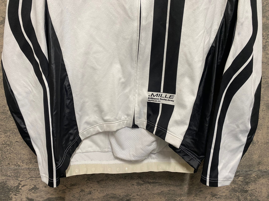 JR296 アソス ASSOS LS.MILLE 長袖 サイクルジャージ 白 M