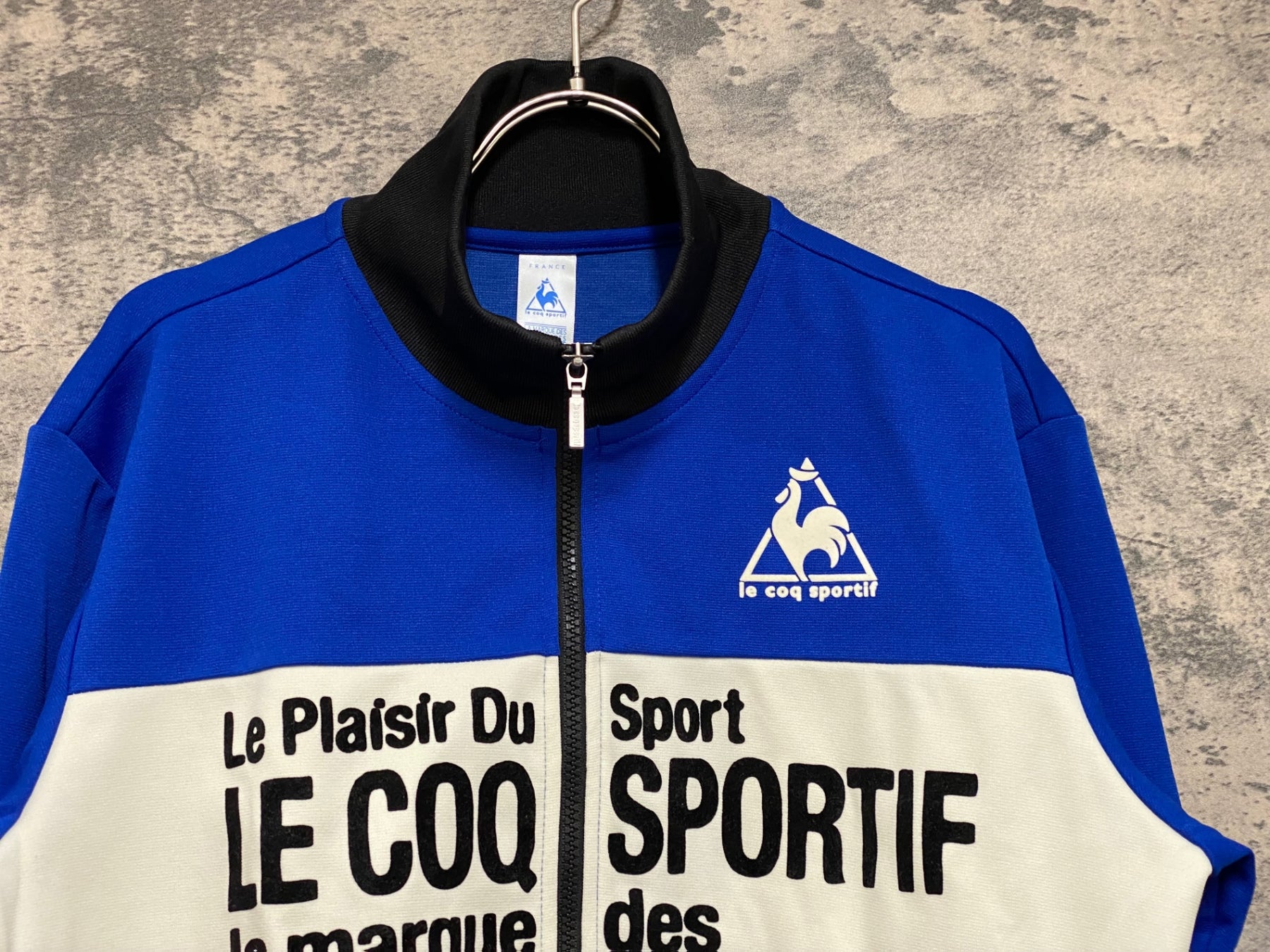 JO219 ルコックスポルティフ le coq sportif 長袖 ジャージ 青 白 赤 O