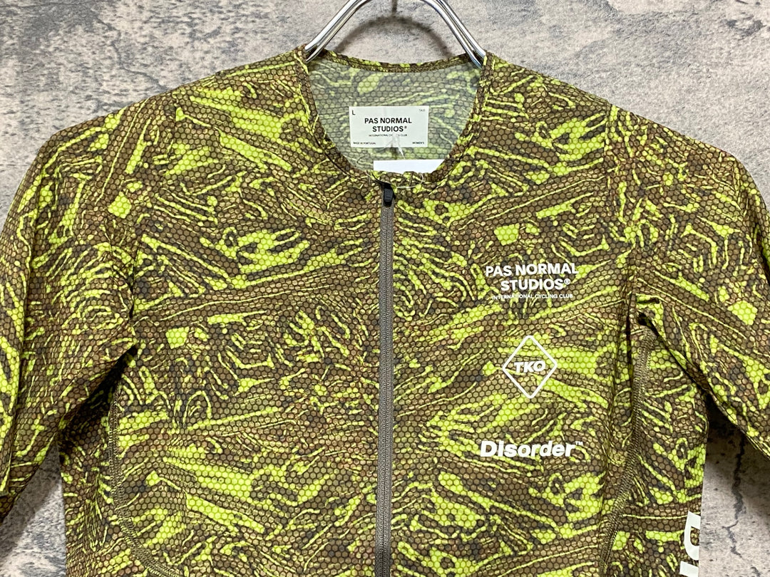 KJ290 パスノーマルスタジオ PAS NORMAL STUDIOS WOMEN'S T.K.O. Mechanism Pro Jersey - Disorder 半袖 サイクルジャージ カモ L