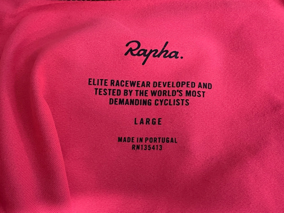 JZ865 ラファ Rapha PRO TEAM LONG SLEEVE THERMAL JERSEY ROAD GRAFFITI 長袖 サイクルジャージ ピンク L