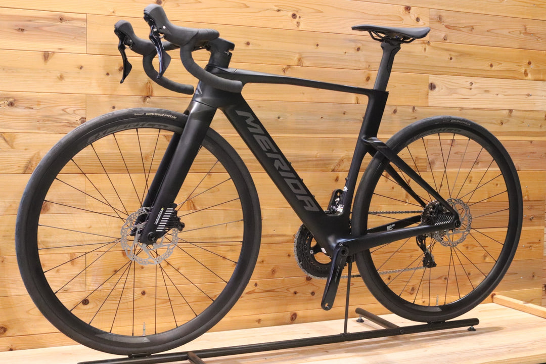 【第5世代新型 状態良好】 メリダ MERIDA リアクト REACTO 4000 DISC 2027 50(XS)サイズ シマノ 105 R7120 12S カーボン ロードバイク 【広島店】