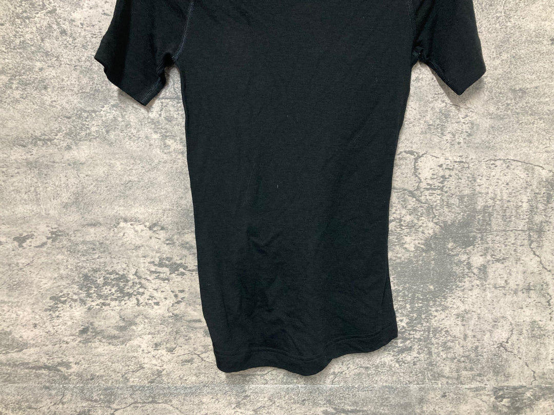 JS838 ラファ Rapha MERINO BASE LAYER 半袖 ベースレイヤー 黒 XS