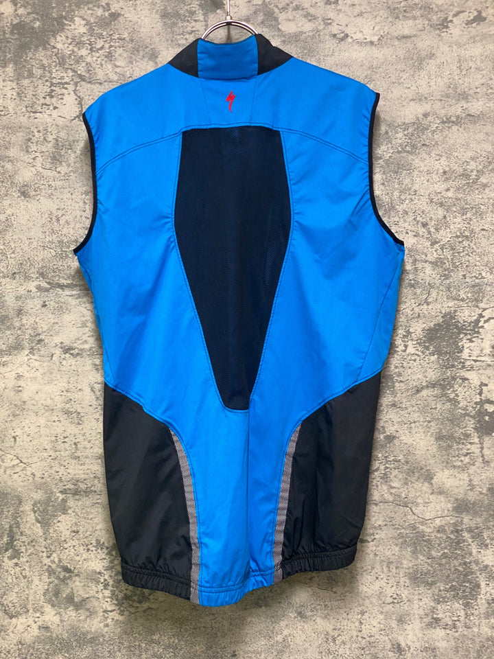 KF856 スペシャライズド SPECIALIZED ジレ サイクルベスト 水色 M
