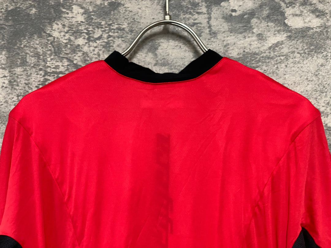 JT048 カステリ CASTELLI 半袖サイクルジャージ 黒赤 3XL