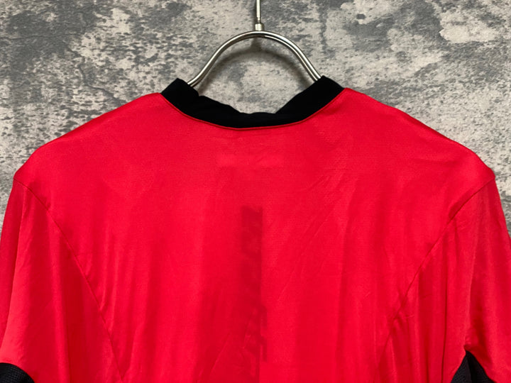 JT048 カステリ CASTELLI 半袖サイクルジャージ 黒赤 3XL