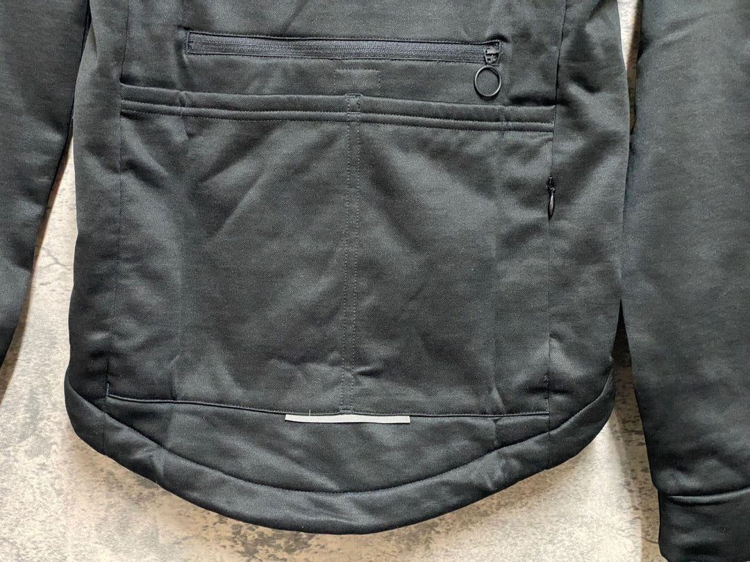 JR822 ラファ Rapha MEN'S LS CLASSIC WINTER JERSEY 長袖 サイクルジャケット Sサイズ 黒 裏起毛