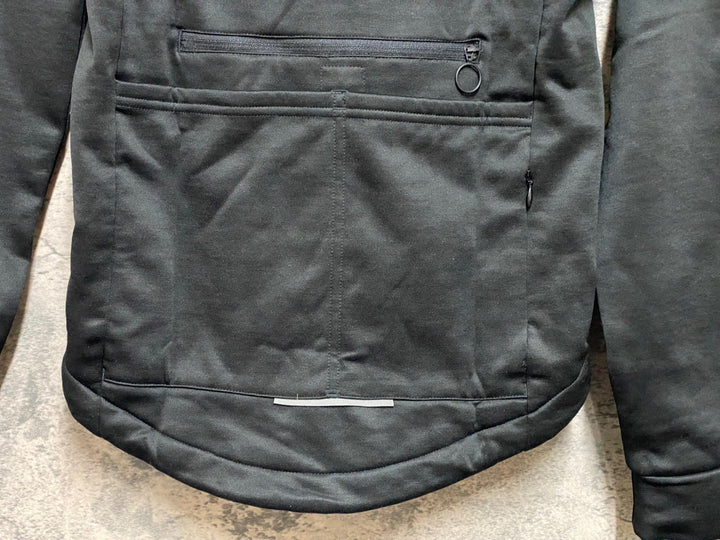 JR822 ラファ Rapha MEN'S LS CLASSIC WINTER JERSEY 長袖 サイクルジャケット Sサイズ 黒 裏起毛
