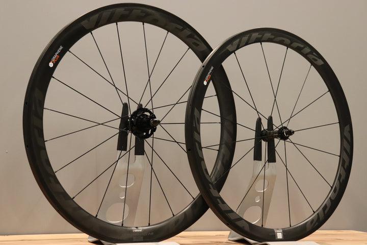 ヴィットリア vittoria キュラーノ QURANO 46 カーボン チューブラー ホイールセット シマノ11S/12S 【仙台店】