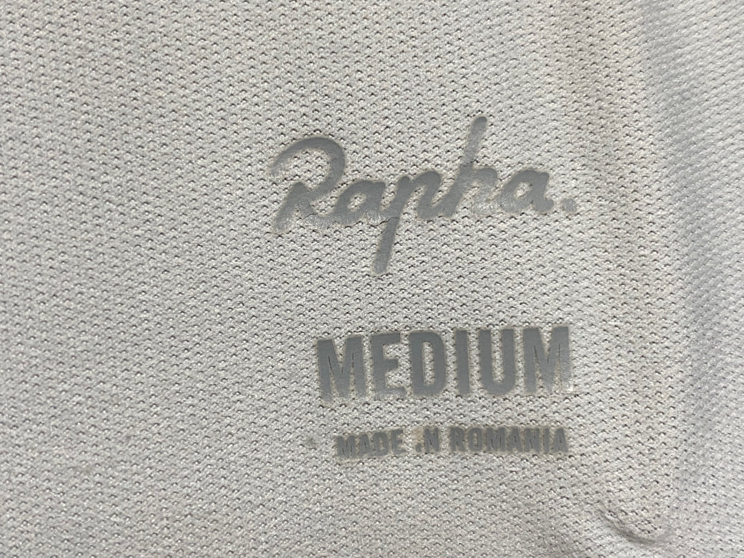 KF597 ラファ Rapha WOMEN'S RCC JERSEY 半袖 サイクルジャージ グレー M レディース ほつれ