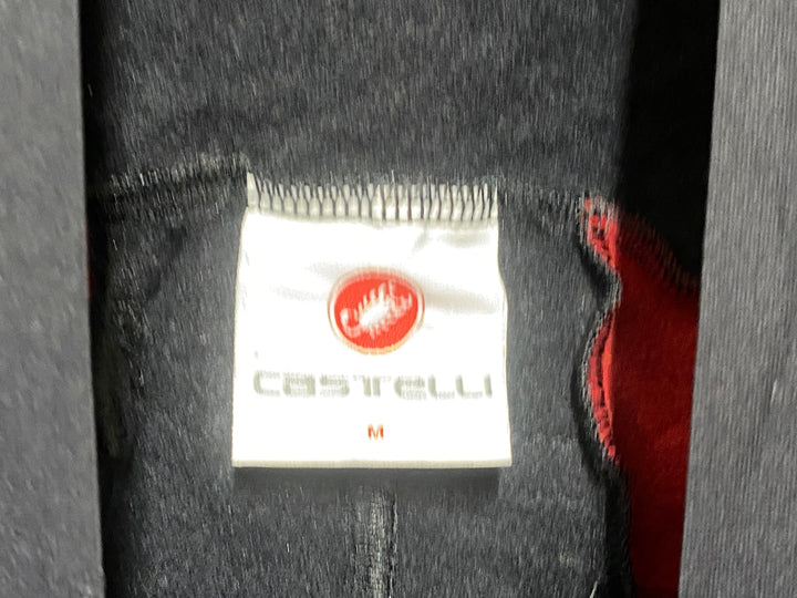 JP968 カステリ CASTELLI ROSSOCORSA ビブタイツ 黒 M 裏起毛