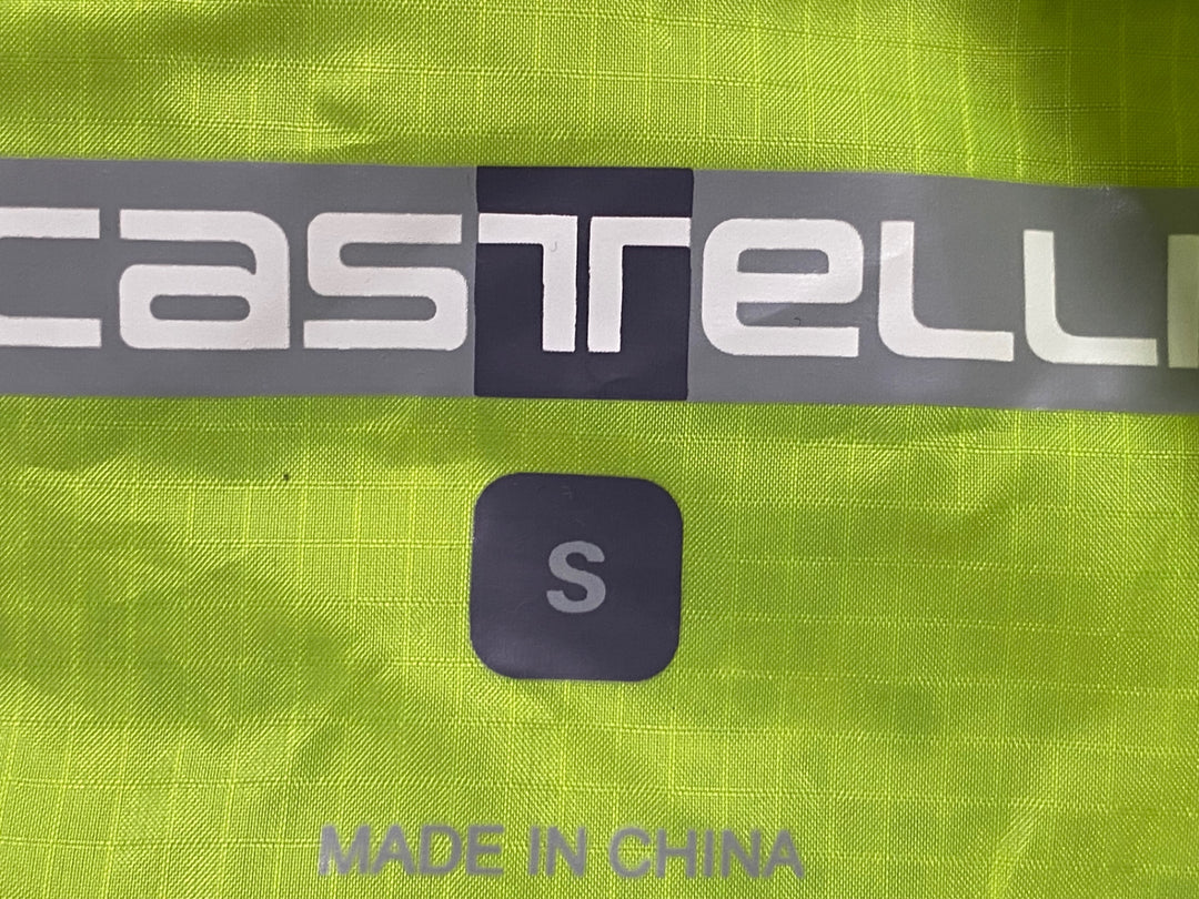 JT128 カステリ CASTELLI サイクルベスト ジレ 黄緑 S