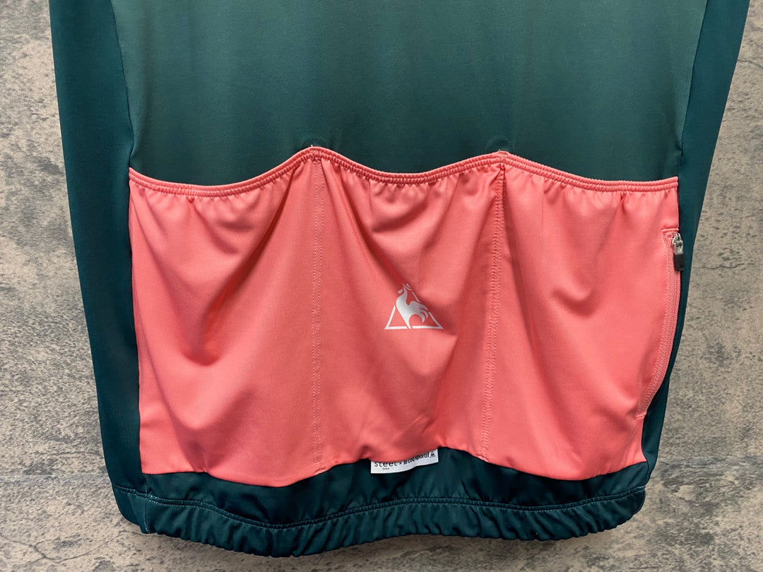 JH620 ルコックスポルティフ le coq sportif Steel 半袖 サイクルジャージ グリーン L