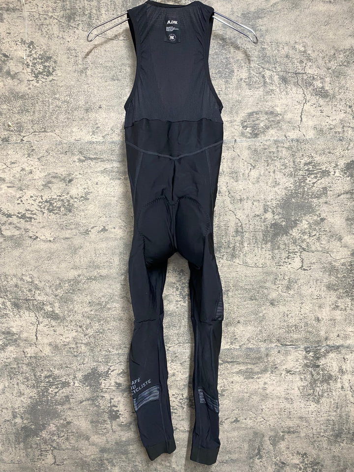 JY616 カフェドシクリステ CAFE DU CYCLISTE AUDAX MARCELINE MEN カーゴ ビブタイツ 黒 M 裏起毛