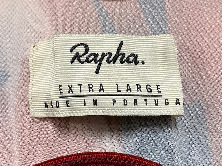 JM814 ラファ Rapha SWISS STORY CLASSIC BIB SHORTS ビブショーツ 黒 赤 EXTRA LARGE ※擦れ