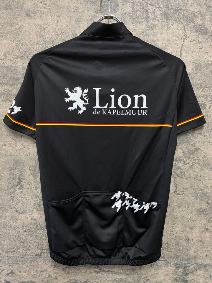 JD446 リオンドカペルミュール Lion de KAPELMUUR 半袖サイクルジャージ M 黒
