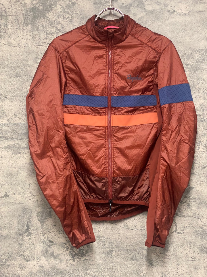 KE379 ラファ Rapha BREVET INSULATED JACKET 長袖 サイクルジャケット XS レッドブラウン