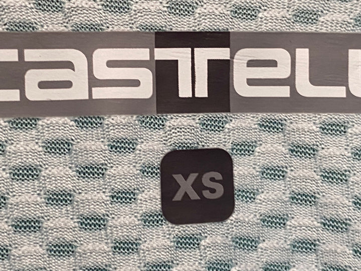 JP861 カステリ CASTELLI ロッソコルサ ROSSO CORSA 半袖 サイクルジャージ 水色 XS レディース
