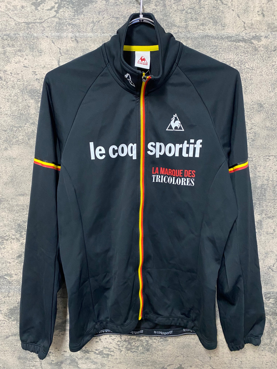 KD656 ルコックスポルティフ le coq sportif 長袖 サイクルジャージ 黒 O