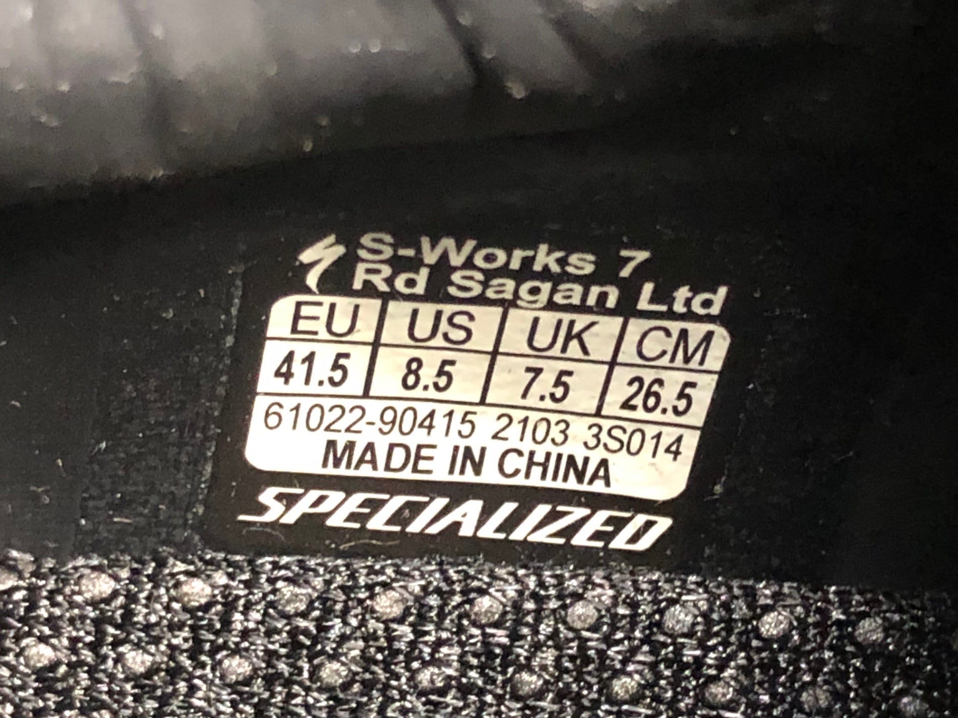 JT599 スペシャライズド SPECIALIZED S-WORKS 7 RD Sagan Ltd