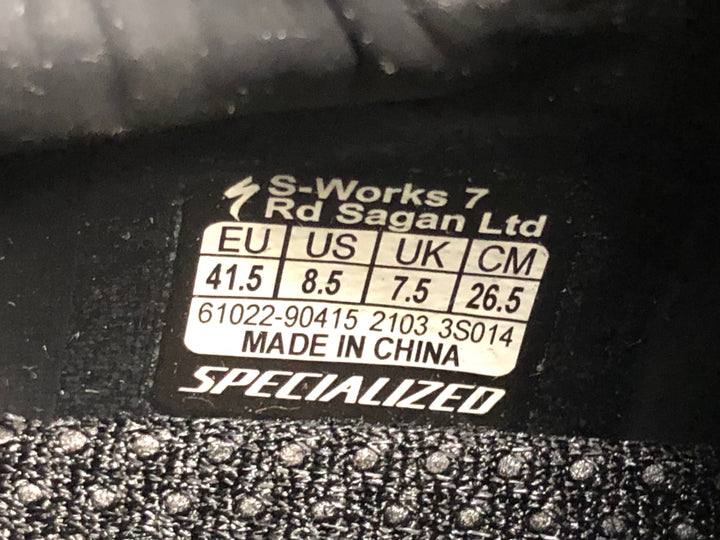 JT599 スペシャライズド SPECIALIZED S-WORKS 7 RD Sagan Ltd ビンディングシューズ 黒 ゴールド EU41.5