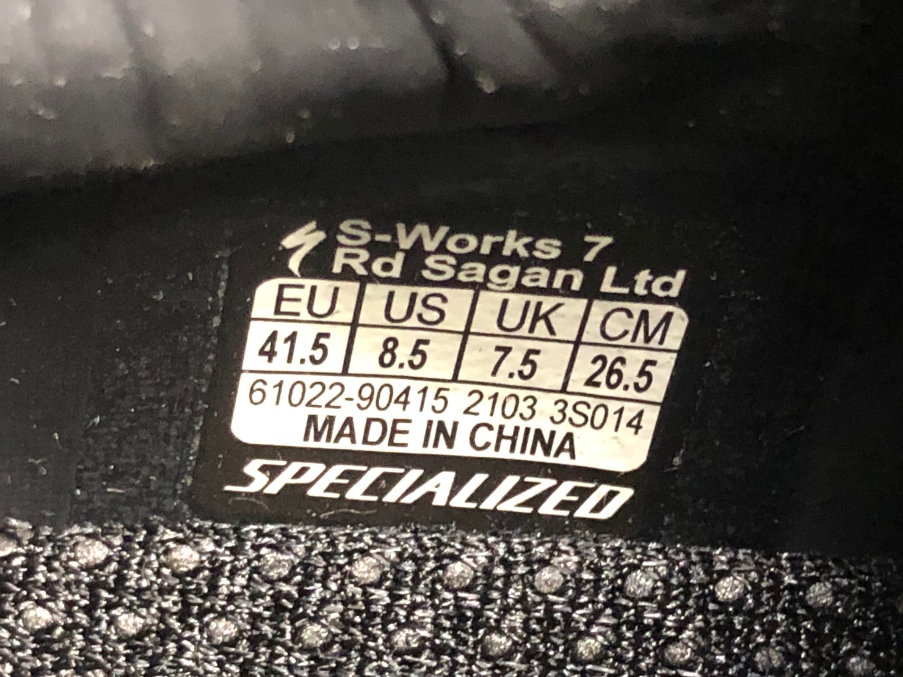 JT599 スペシャライズド SPECIALIZED S-WORKS 7 RD Sagan Ltd