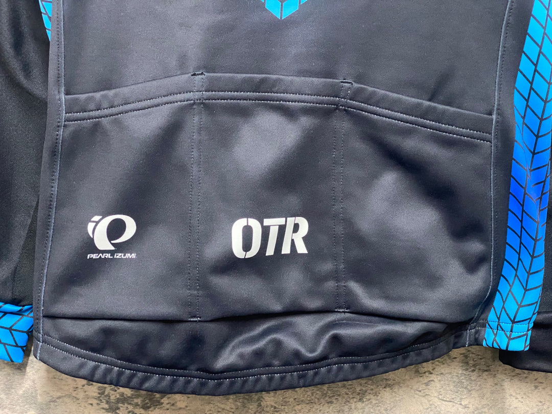 KA423 パールイズミ PEARL iZUMi 長袖 サイクルジャケット 黒 青 M 裏起毛
