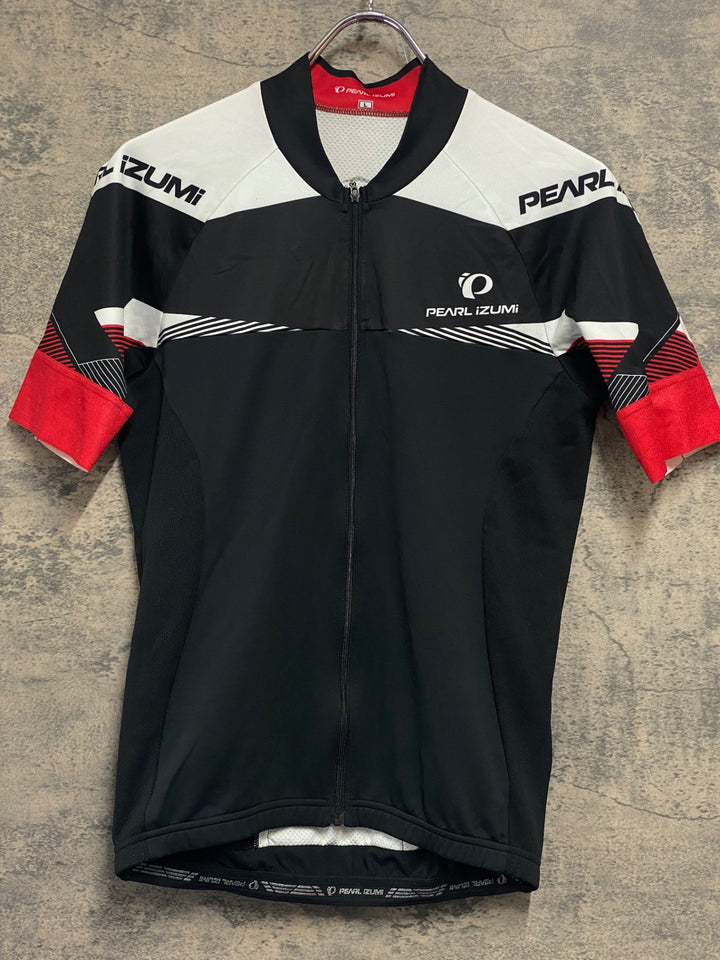 JP881 パールイズミ PEARL iZUMi 半袖サイクルジャージ 黒白赤 L