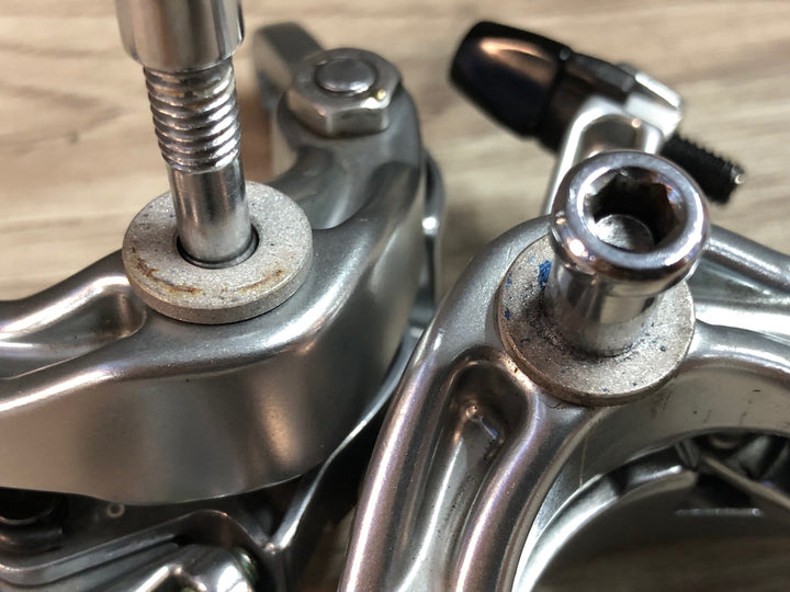 JC188 シマノ SHIMANO 105 BR-5800 キャリパーブレーキ 前後セット シルバー ※シューホルダー欠品