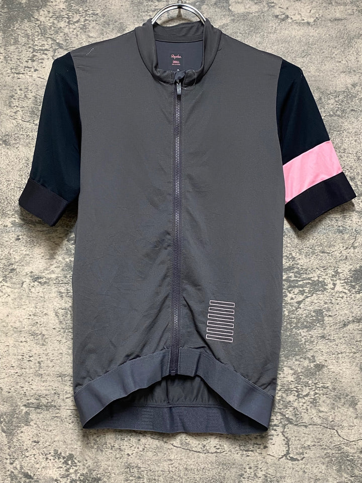 JO724 ラファ Rapha PRO TEAM TRAINING JERSEY 半袖サイクルジャージ グレー S ※ほつれ大