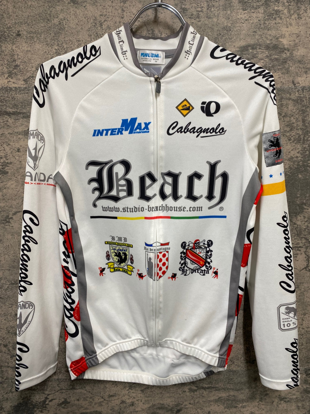 JT527 パールイズミ PEARL iZUMi 長袖 サイクルジャージ 白 M