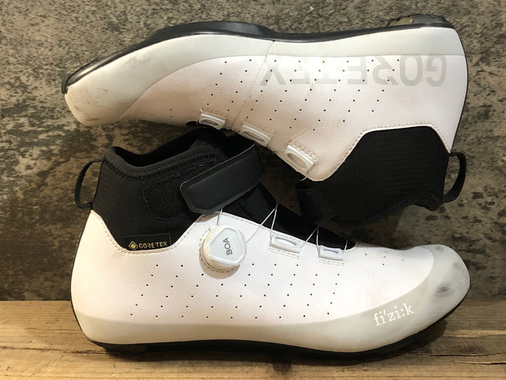 KA966 フィジーク fizik TEMPO ARTICA GTX ビンディングシューズ EU43 白 GORE TEX 3穴