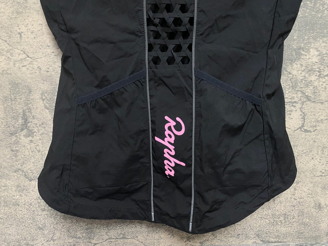 KP518 ラファ Rapha ジレ サイクルベスト 黒 レディース S