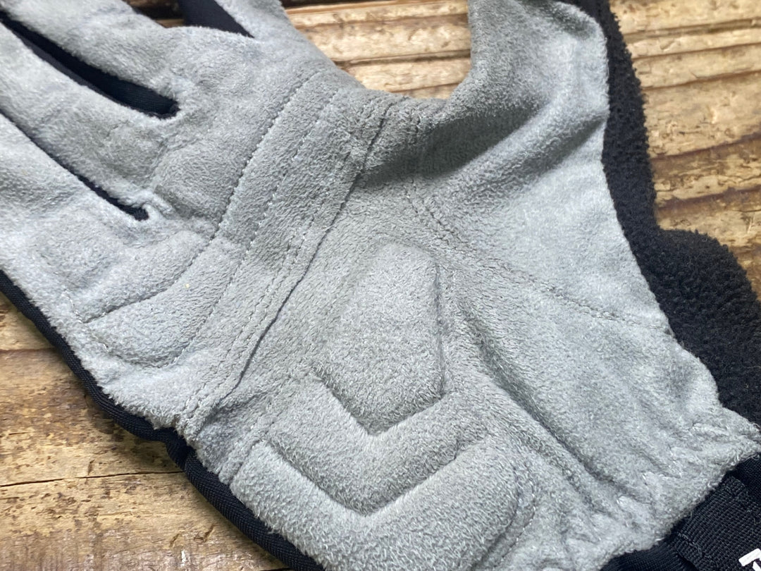 JK232 パールイズミ PEARL iZUMi 長指 グローブ 黒 グレー 裏起毛 ※サイズ不明、タグカット