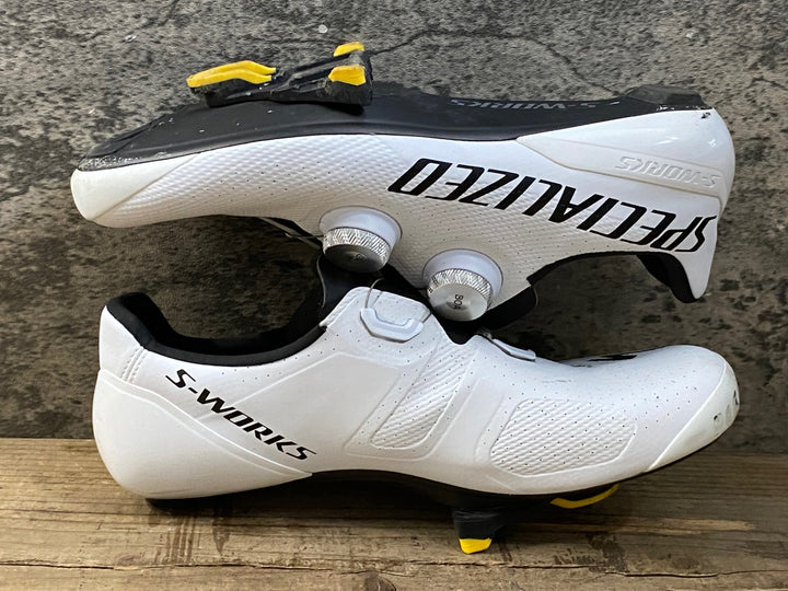KH409 スペシャライズド SPECIALIZED S-WORKS トーチ TORCH ビンディングシューズ 白 TEAM EU41.5 SPD-SL