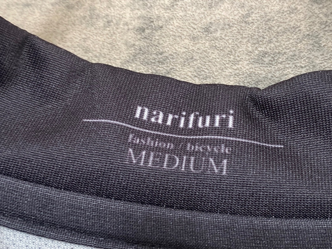 JN768 ナリフリ narifuri NFTK-21 半袖 サイクルジャージ 黒 M
