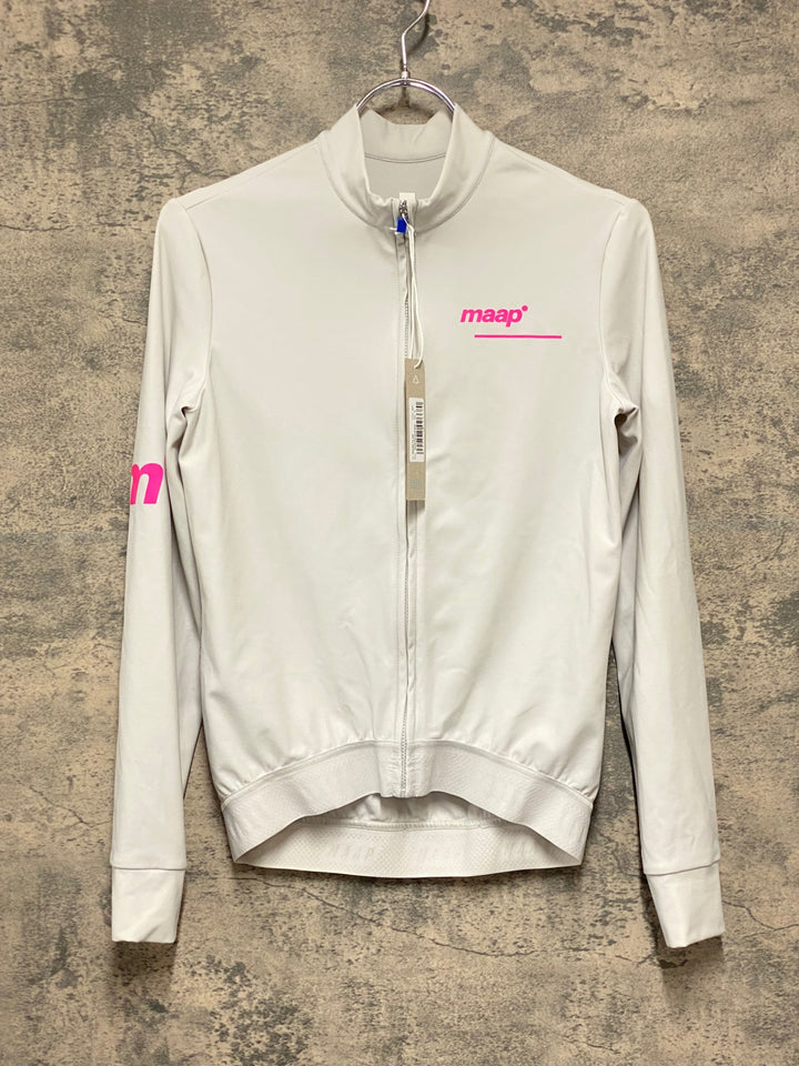 KI310 マープ MAAP TRAINING JERSEY 長袖 サイクルジャージ グレー S 裏起毛