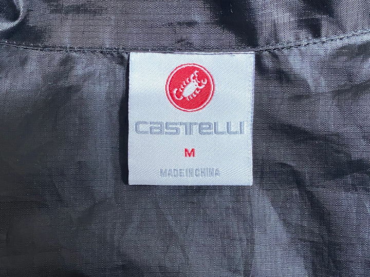 KP753 カステリ CASTELLI 長袖 ウインドブレーカー 黒 M