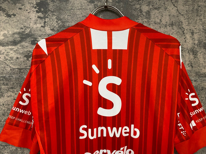 JF858 クラフト CRAFT 半袖 サイクルジャージ 赤 L Team Sunweb