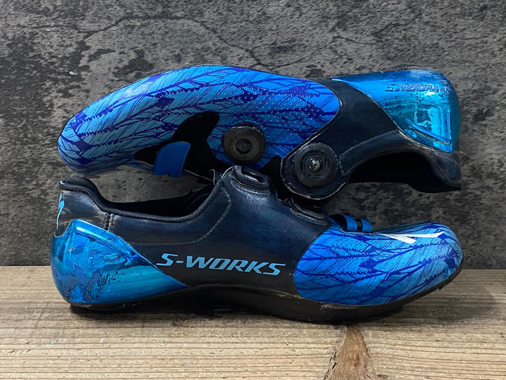 KP334 スペシャライズド SPECIALIZED S-WORKS RD 6 ビンディングシューズ 青 EU42 Fight Then Flight