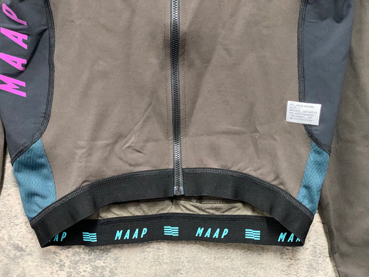 JT630 マープ MAAP TEAM FIT JERSEY 長袖 サイクルジャージ ブラウン L