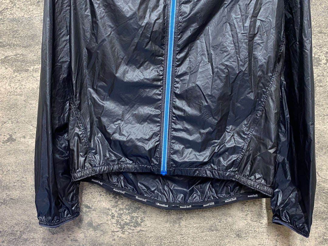 KE224 モンベル mont-bell 長袖 ウインドブレイカー 黒 S