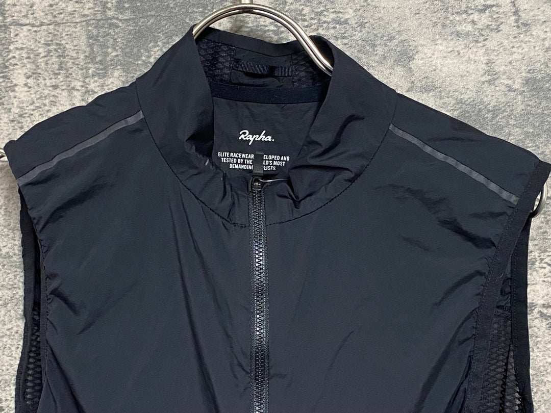 JX449 ラファ Rapha PRO TEAM LIGHTWEIGHT GILET ジレ サイクルベスト 黒 Ｍ