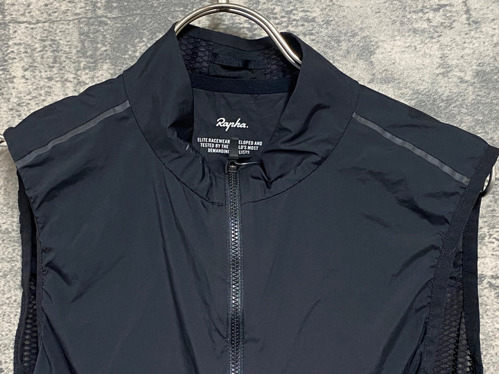JX449 ラファ Rapha PRO TEAM LIGHTWEIGHT GILET ジレ サイクルベスト 黒 Ｍ