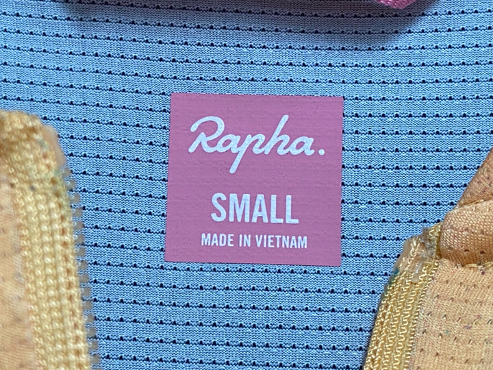 KC385 ラファ Rapha S/H CLASSIC FLYWEIGHT JERSEY 半袖 サイクルジャージ オレンジ 総柄 レディース S