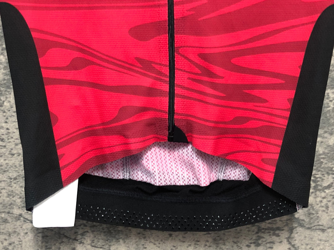 KL637 アソス ASSOS EQUIPE RS JERSEY S9 TARGA SPEED CLUB 2023 半袖 サイクルジャージ 赤 黒 XS