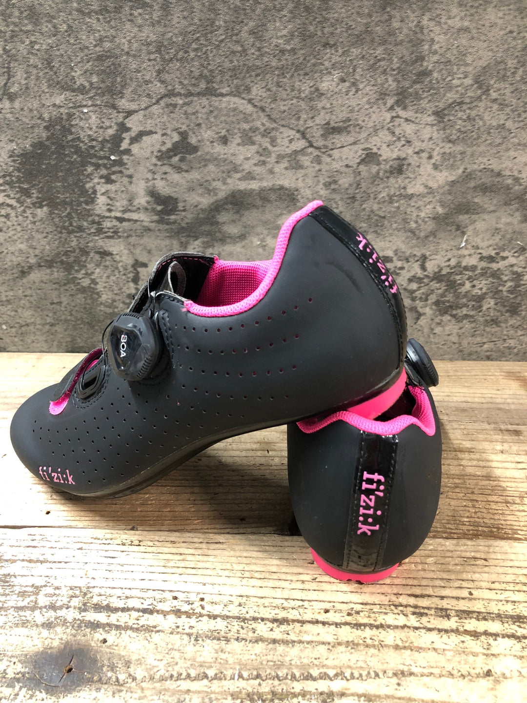 JT015 フィジーク fizik TEMPO OVERCURVE R5 SHOES ビンディングシューズ 黒 ピンク EU36 SPD-SL