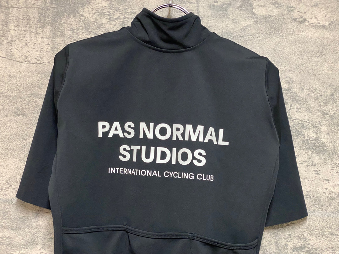 KE883 パスノーマルスタジオ PAS NORMAL STUDIOS ソフトシェル 半袖 サイクルジャージ 黒 S