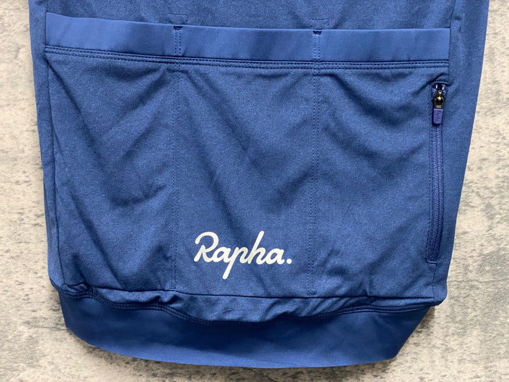JJ322 ラファ Rapha CORE JERSEY 半袖サイクルジャージ 紺緑 S