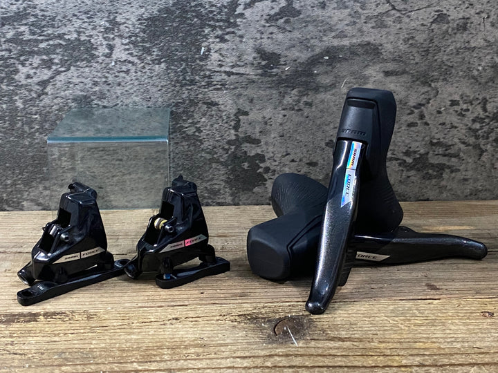 KG873 スラム SRAM フォース FORCE D2 レバーキャリパーブレーキ 前後セット バンドサビ
