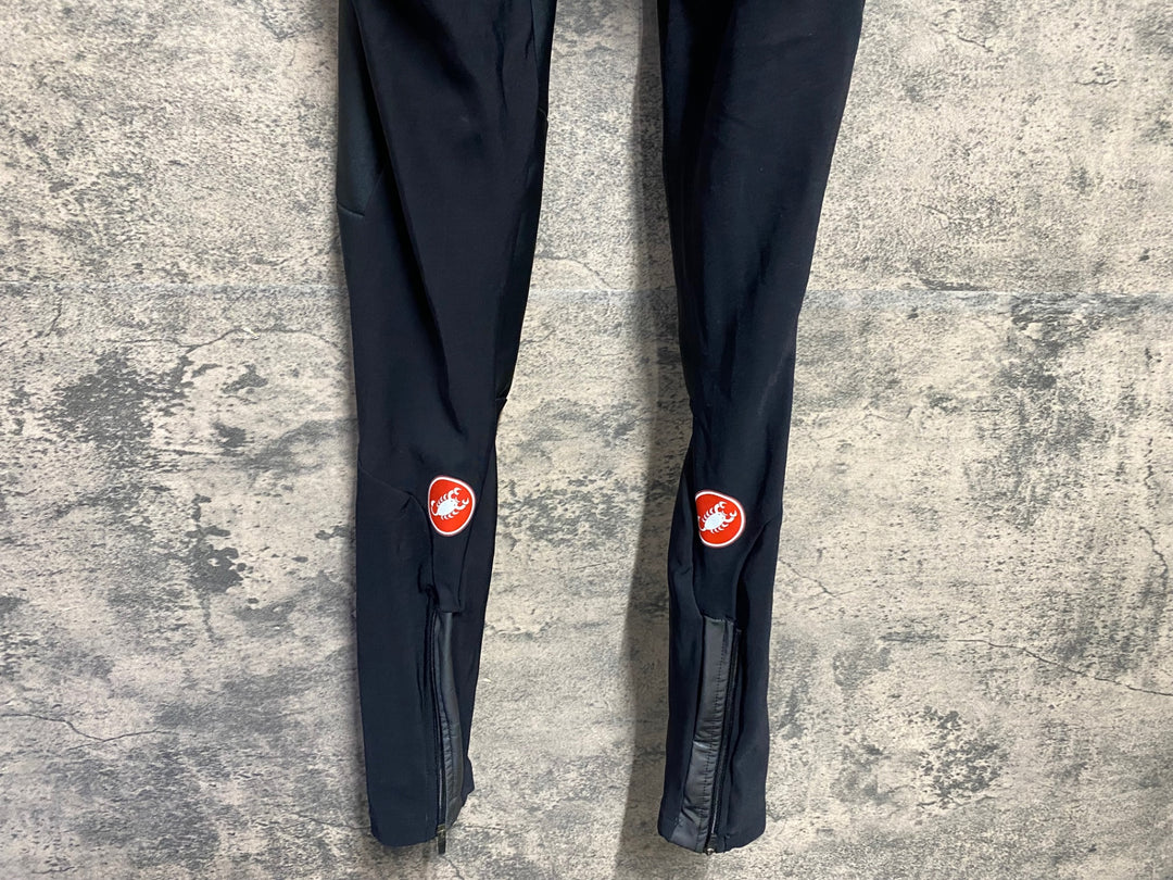 KE153 カステリ CASTELLI ロッソコルサ ROSSO CORSA ビブタイツ 黒 XL